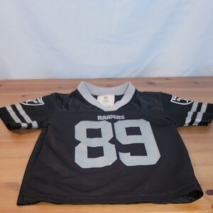NFL Raiders Baby/Toddler/Kids 3T Black and Gray Amari Cooper #89 Jersey